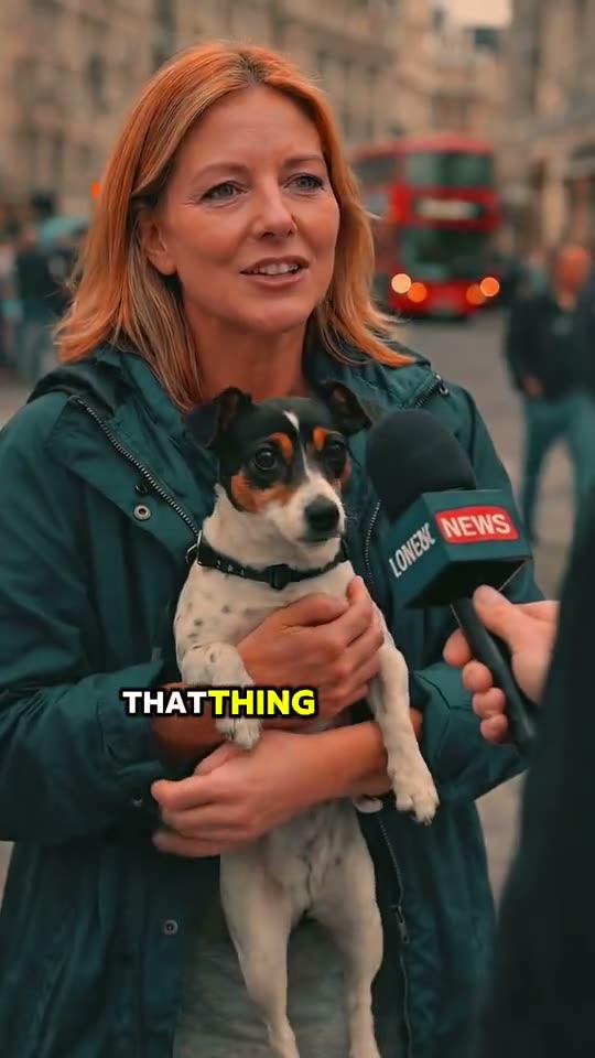 Street interview video ad with a dog owner